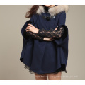 Fashion Casual Womens Coat Hooded Swing Shawl Jacket Cloak